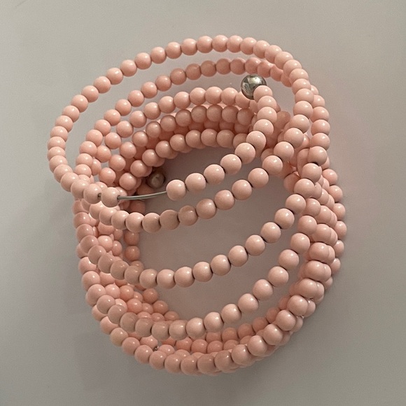 Y/PROJECT ブレスレット （SPIRAL BEAD BRACELET) Y/Project Spiral Beaded Bracelet Light Pink
